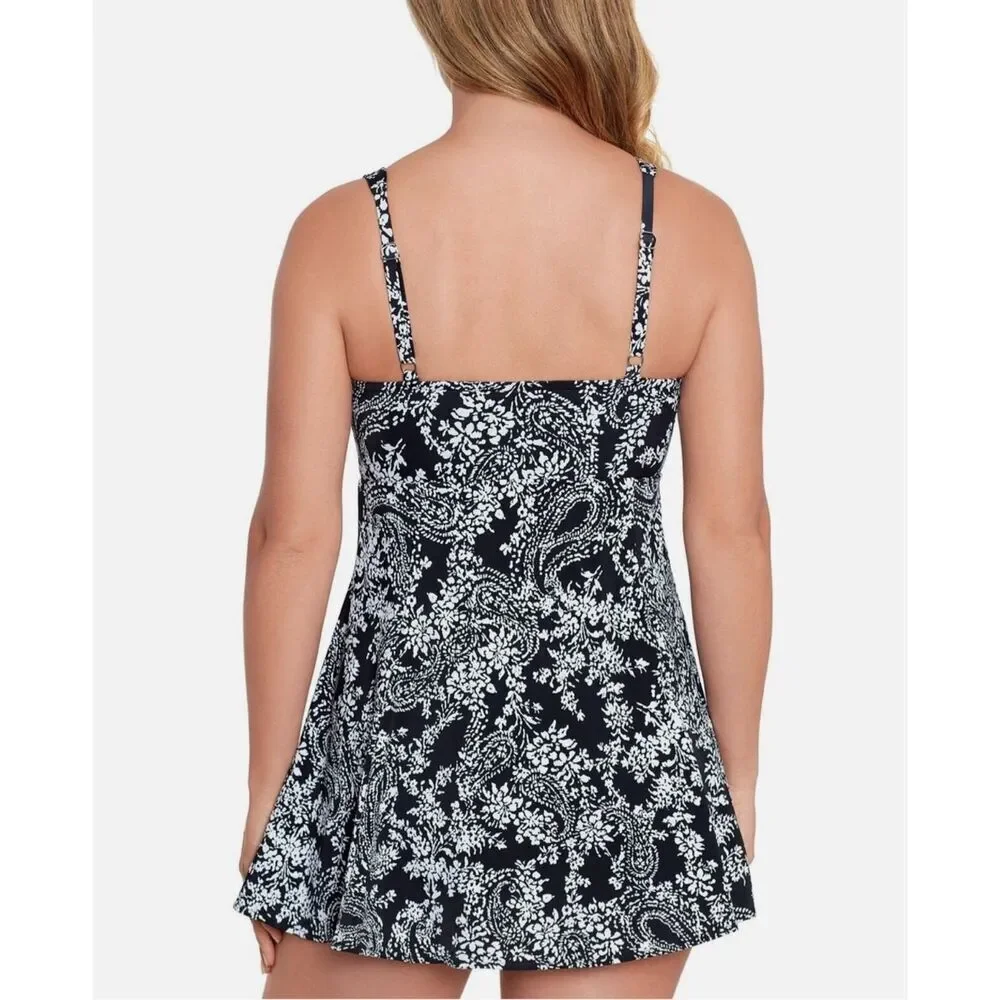 Swim Solutions NEW size 18 swim dress tummy control thigh minimizer - Picture 2 of 14